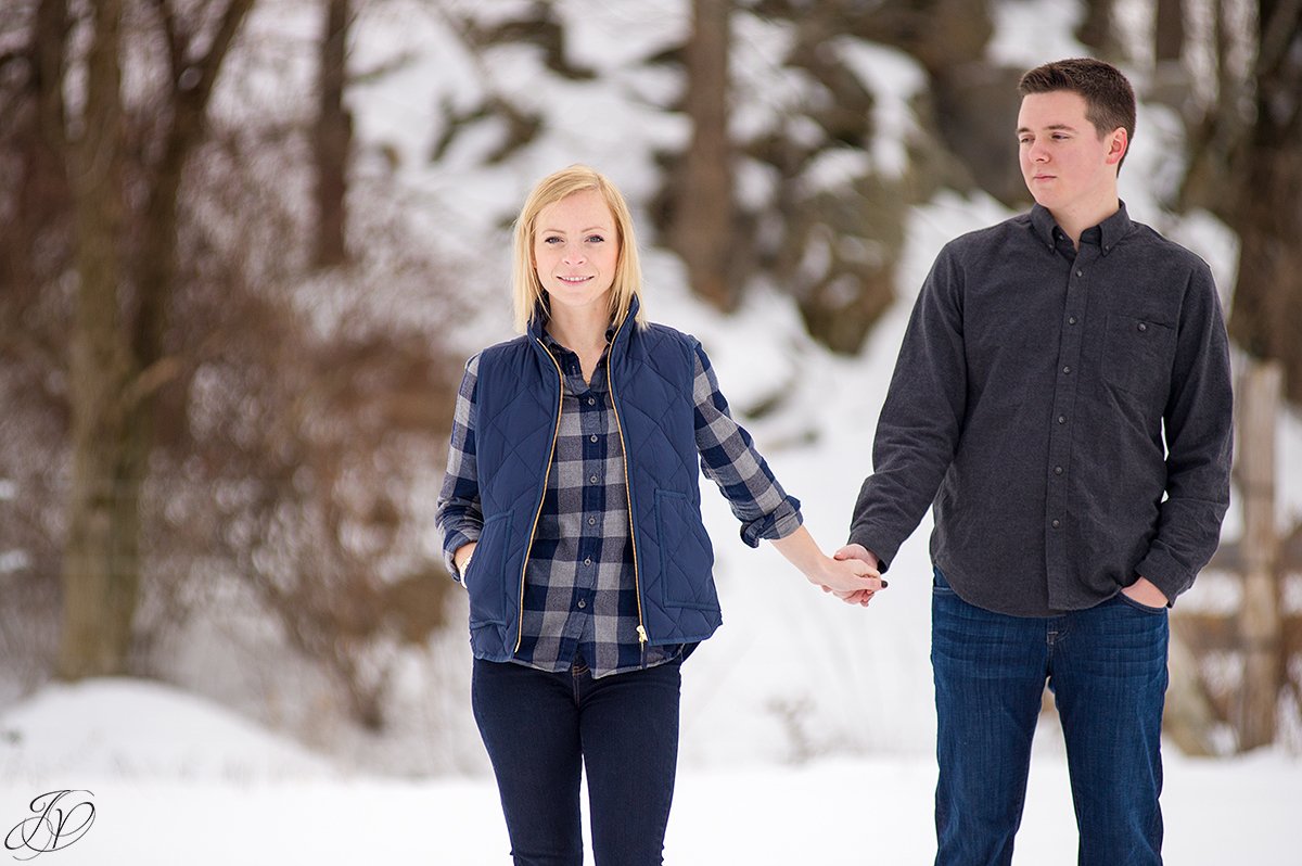 winter engagement photos jessica painter photography