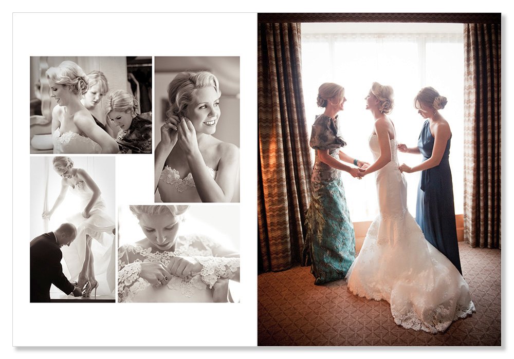 Bride gets ready in the Penthouse at Four Seasons SF
