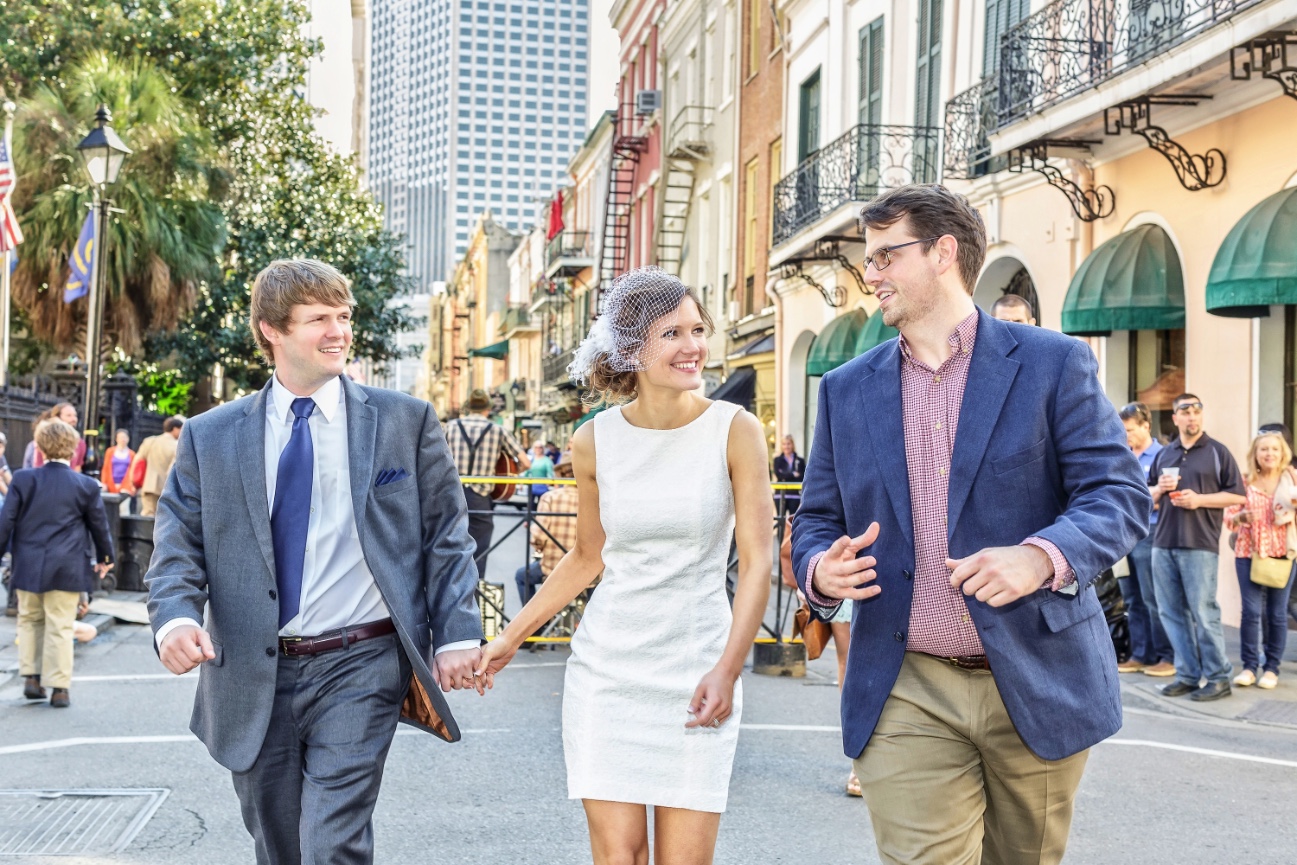 Fun Elopement in the French Quarter of New Orleans