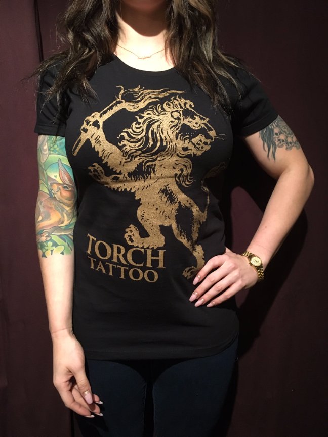 SOLD OUT! Torch Gold Lion T-Shirts - Ladies