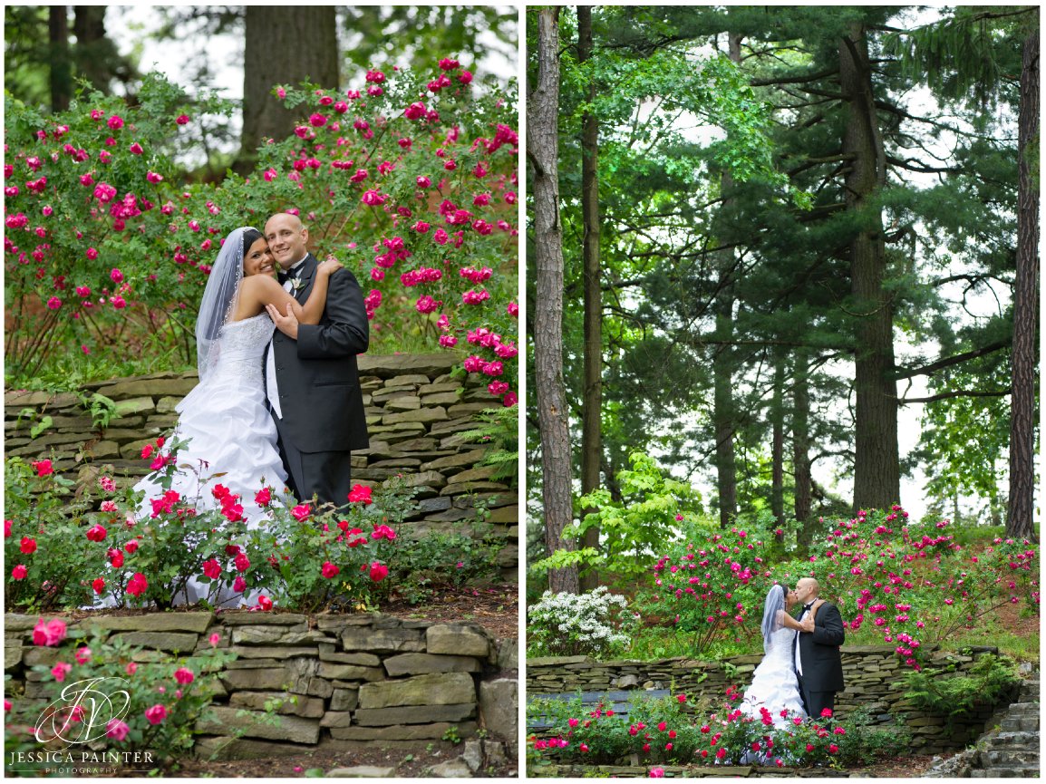 albany wedding, schenectady wedding, Schenectady rose garden, bride and groom, portrait photos