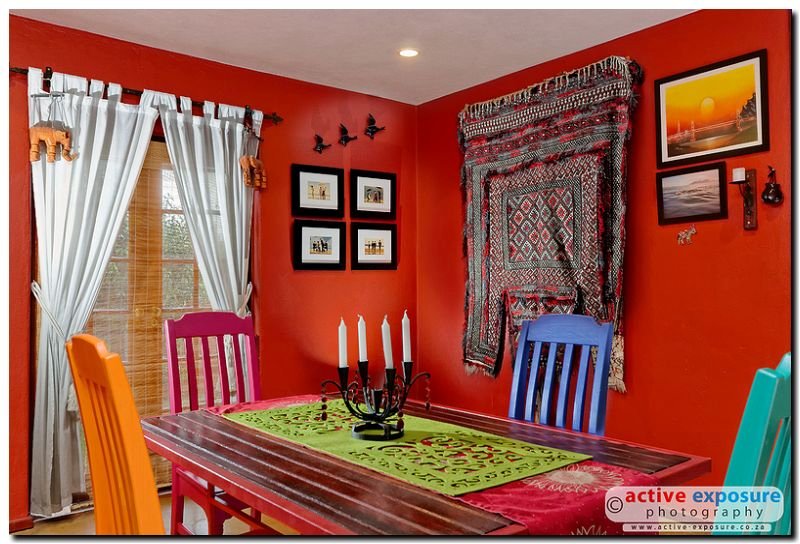 Bold and Colourful Dining Room