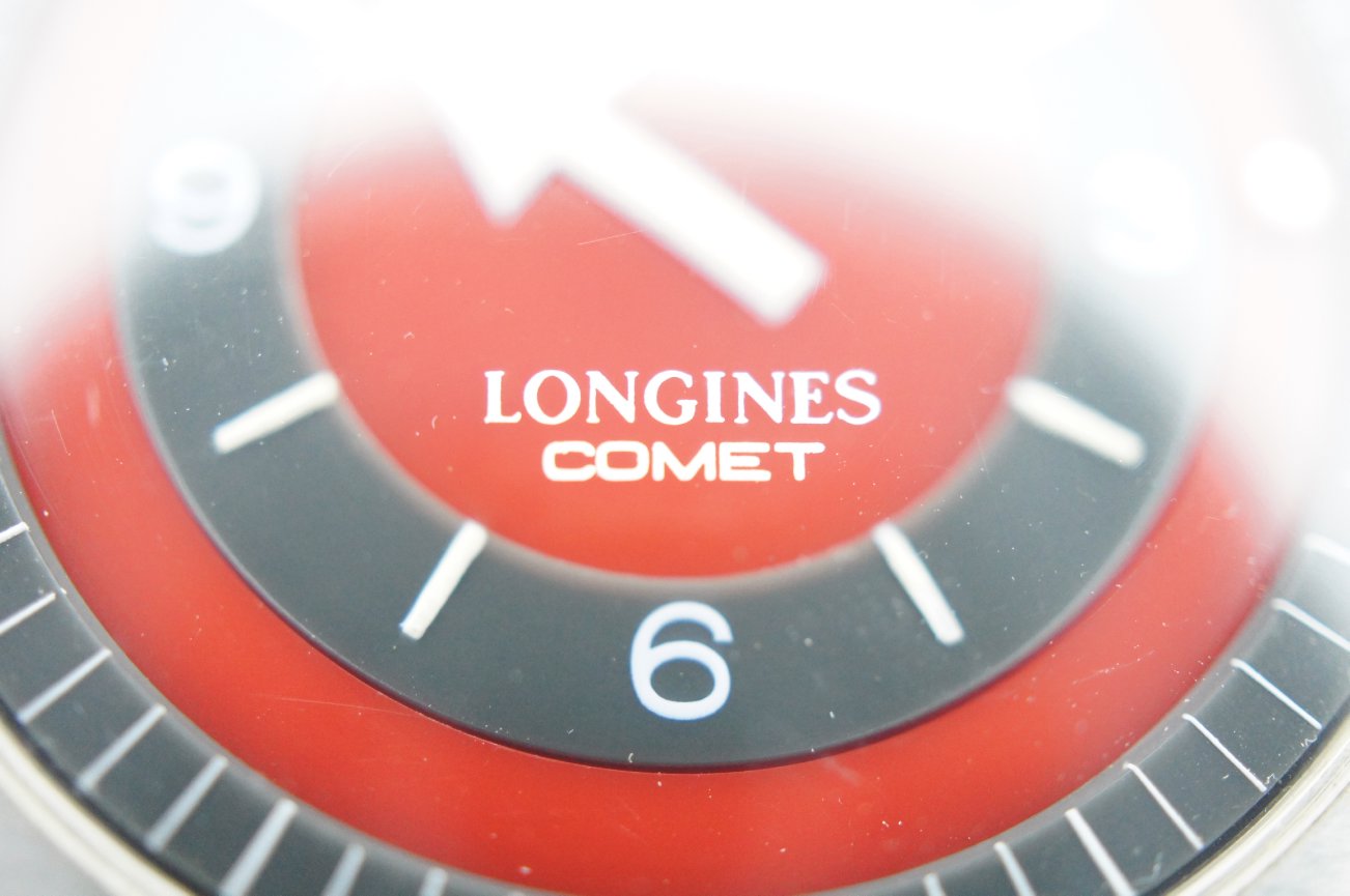 Longines Comet Red Mystery Dial 1969 Roy Sacha Davidoff SA