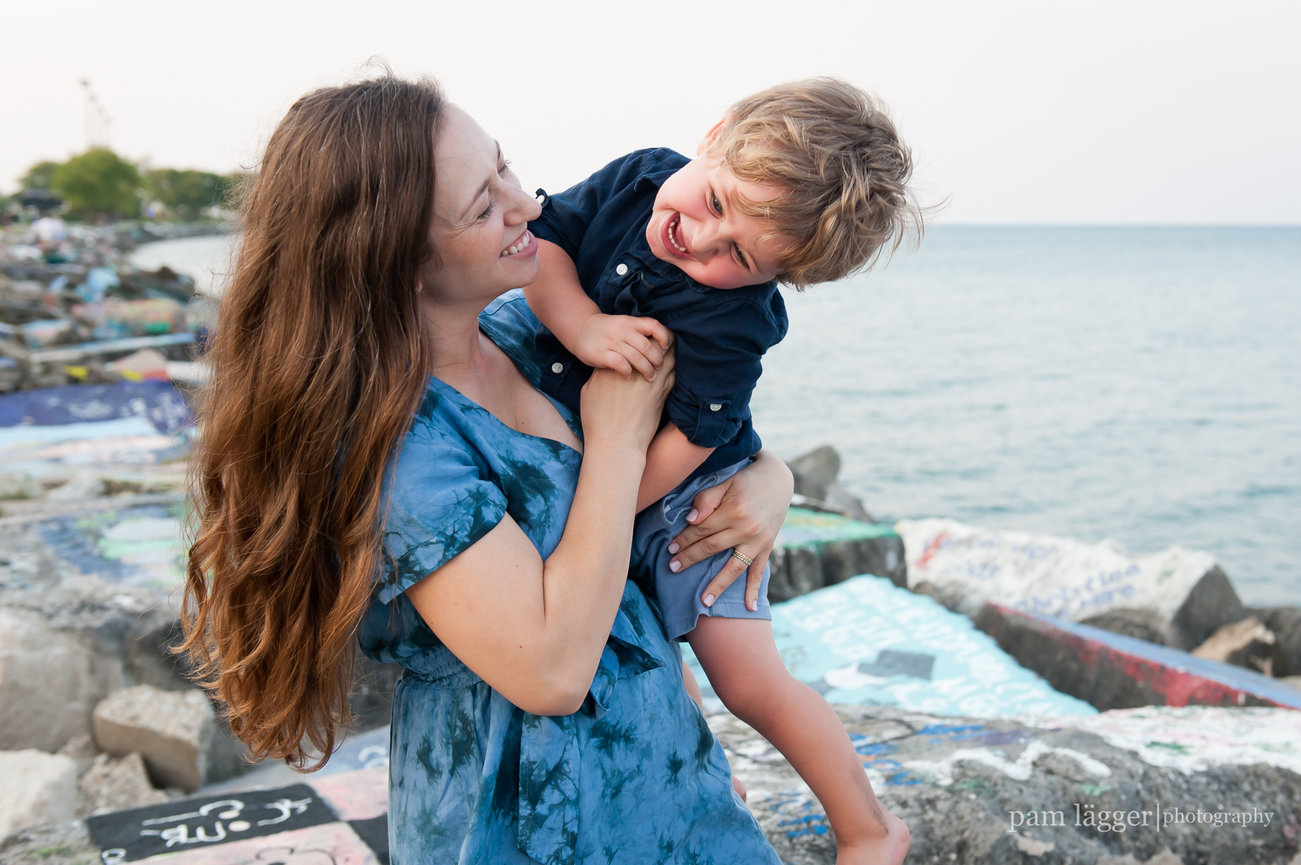 fall beach session [evanston family photographer]