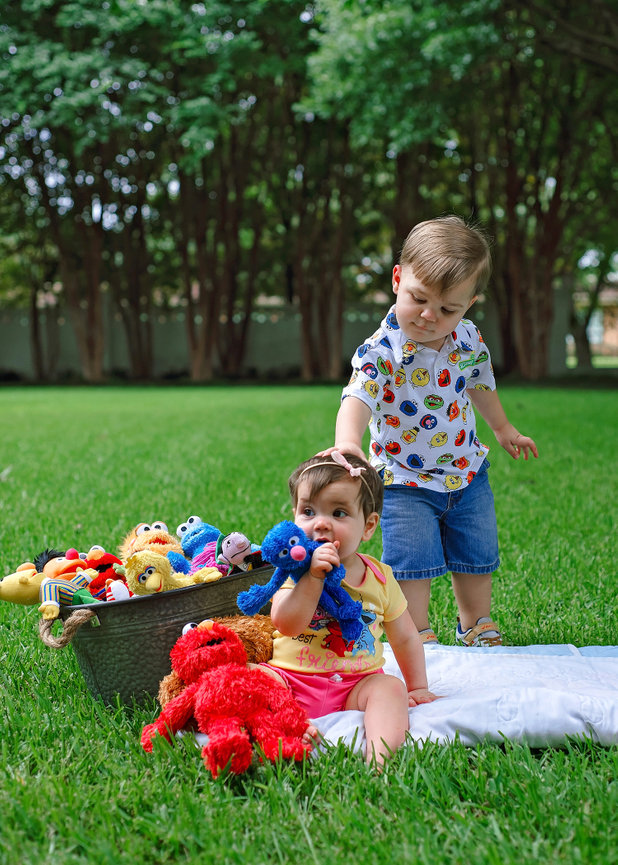 Highland Park Boy Sesame Street 2nd birthday Boy Girl Baptism Gown American Flag