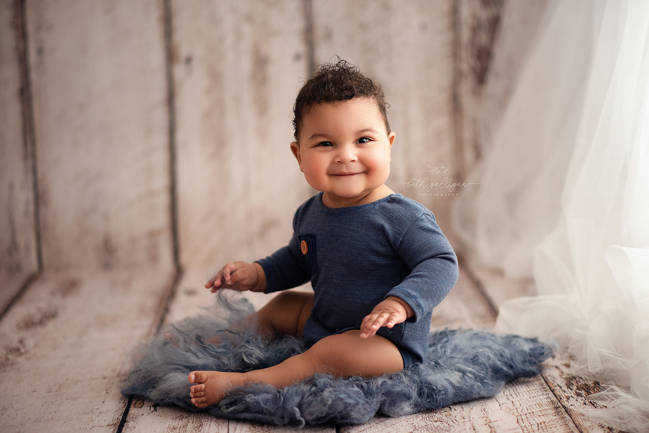 M's 4th Of July Cake Smash With Beth Galligan Boston First Birthday Photographer