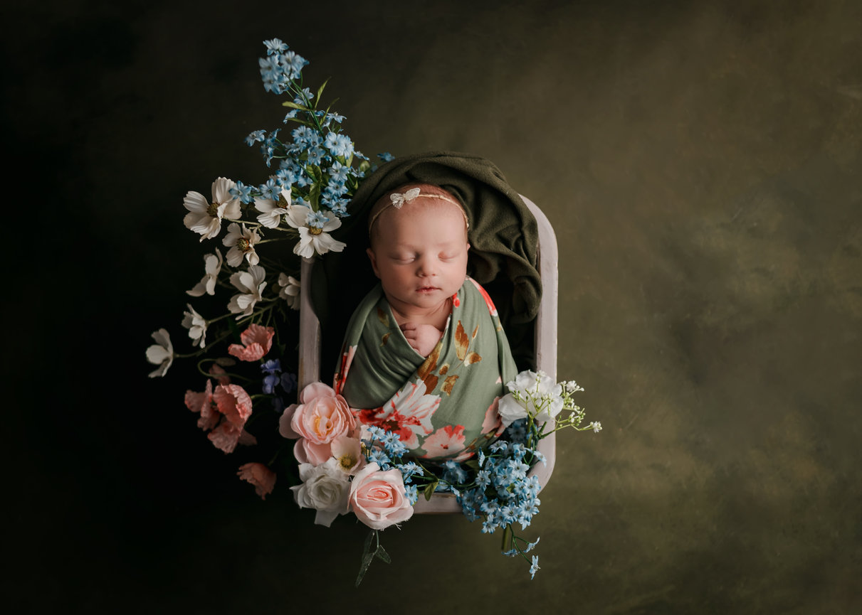 Eloise's Wrapped Newborn Session