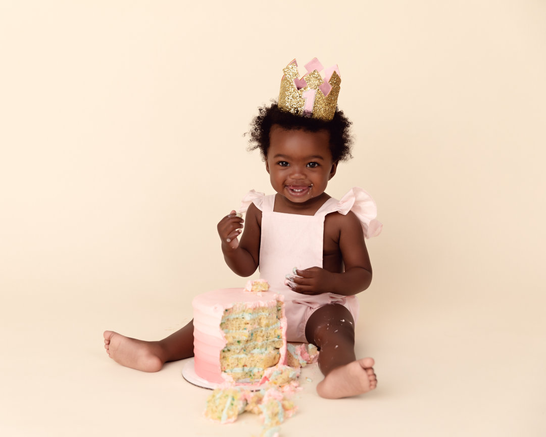 Smash Cake Baby Photography in Los Angeles