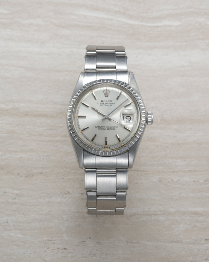 Rolex Datejust 1603 Silver Dbl Punched Papers 1970