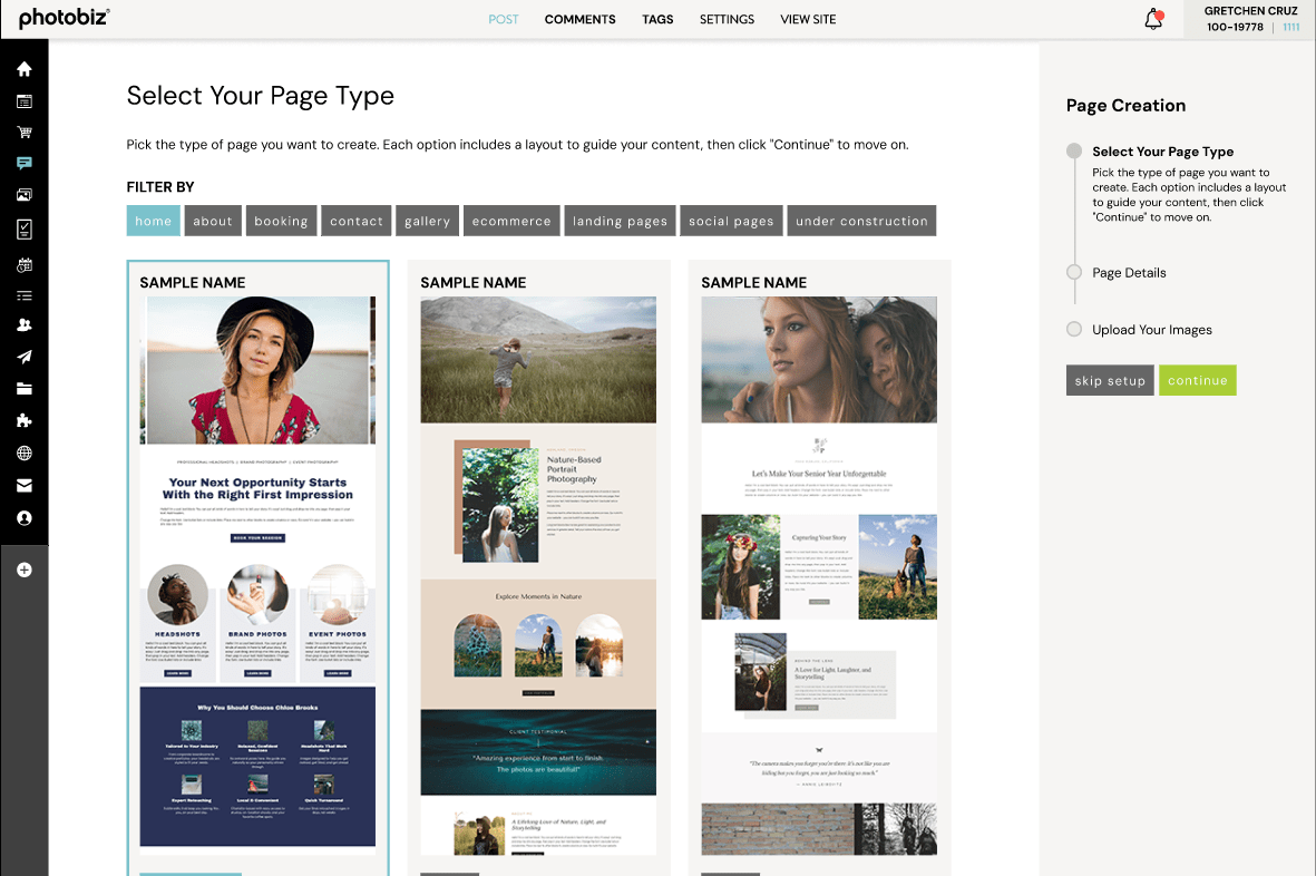 How to Create a Brand-New Photography Homepage with PhotoBiz AI Page Creator