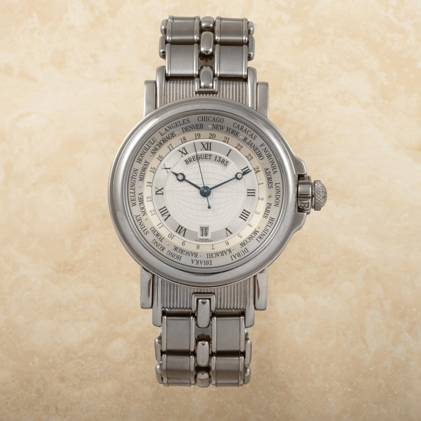 Breguet Marine Hora Mundi 3700BB WG Bracelet 2002
