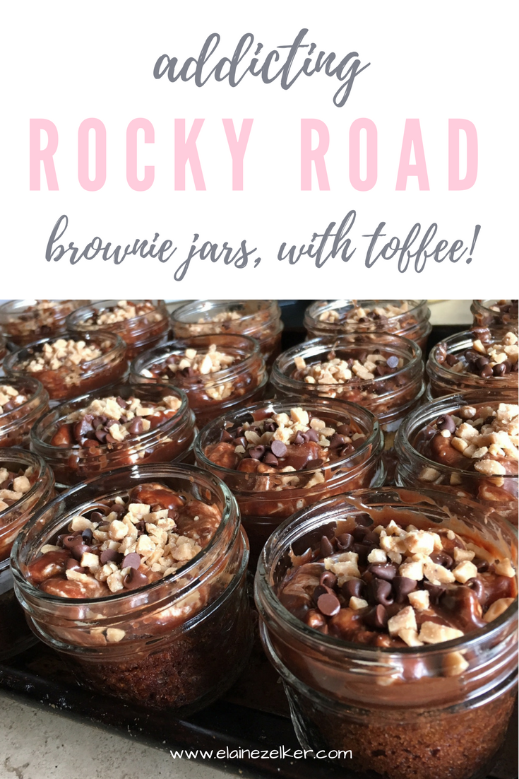 Rocky Road Brownie Jars (with Toffee!!) Elaine Zelker Photography