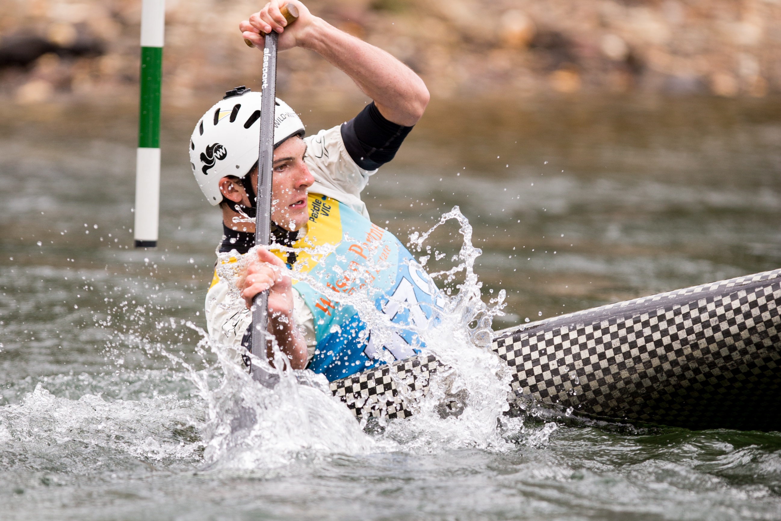 2018 National Canoe Slalom Championships Eildon Frozen Action