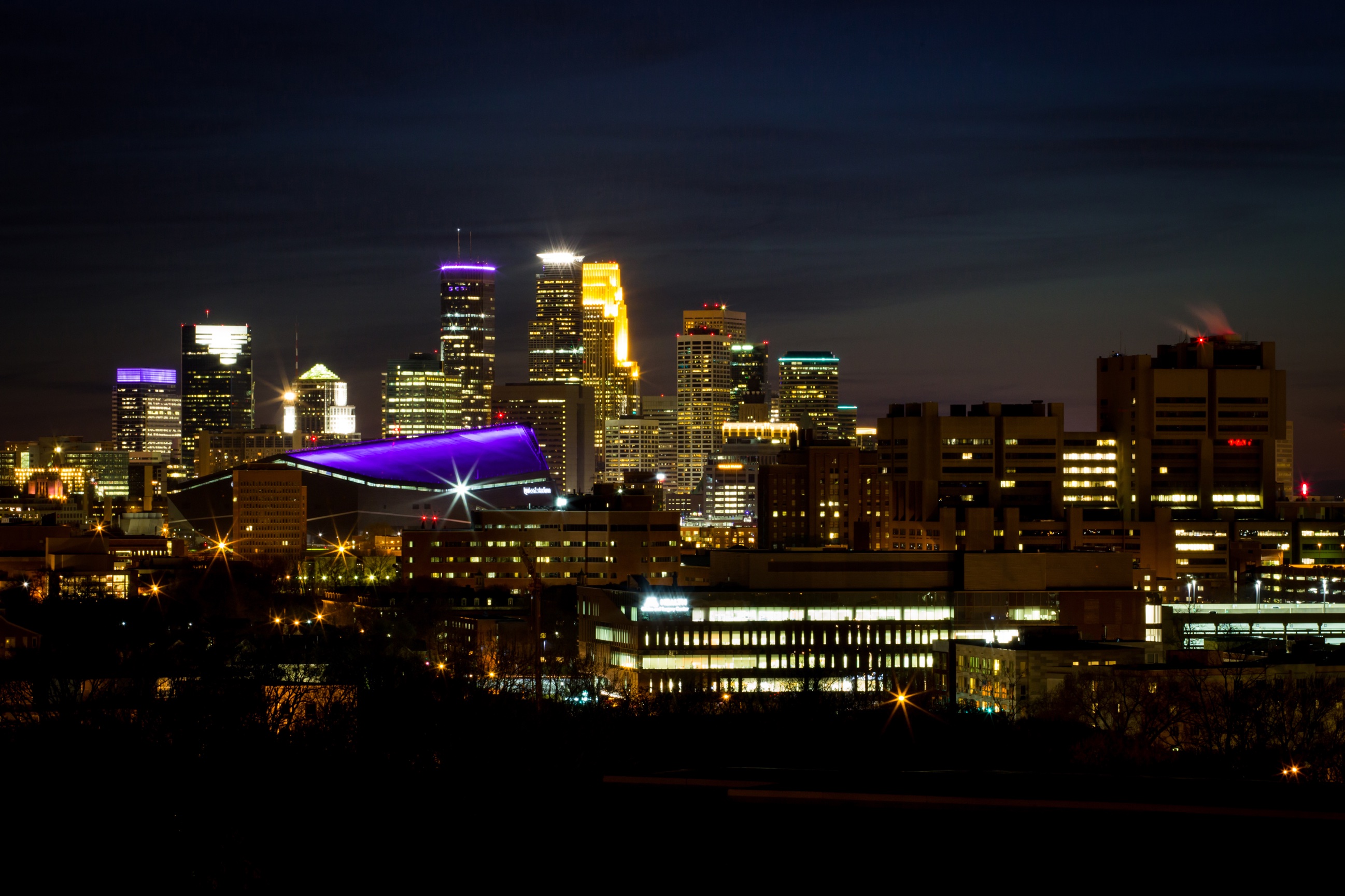 Minneapolis Skyline From Prospect Park Lisa Roy Photography