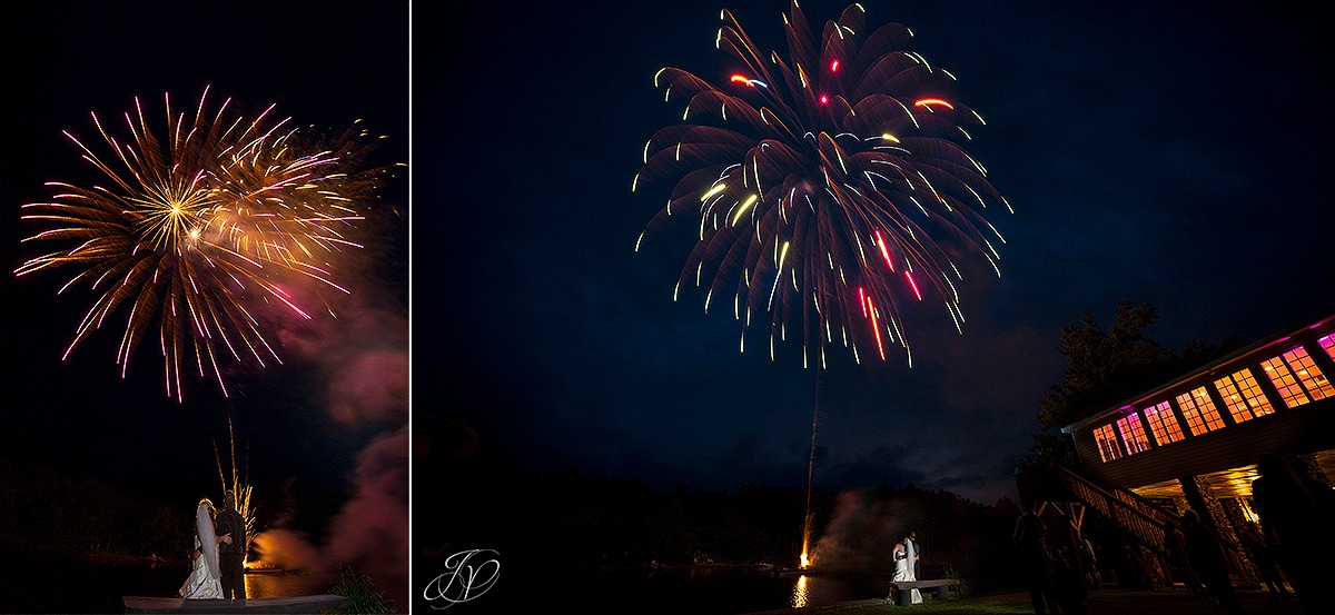 fireworks at a wedding, unique wedding fireworks shot