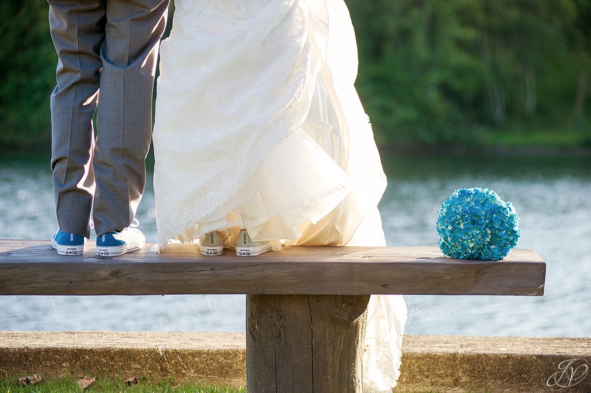 customized converse sneakers for a wedding