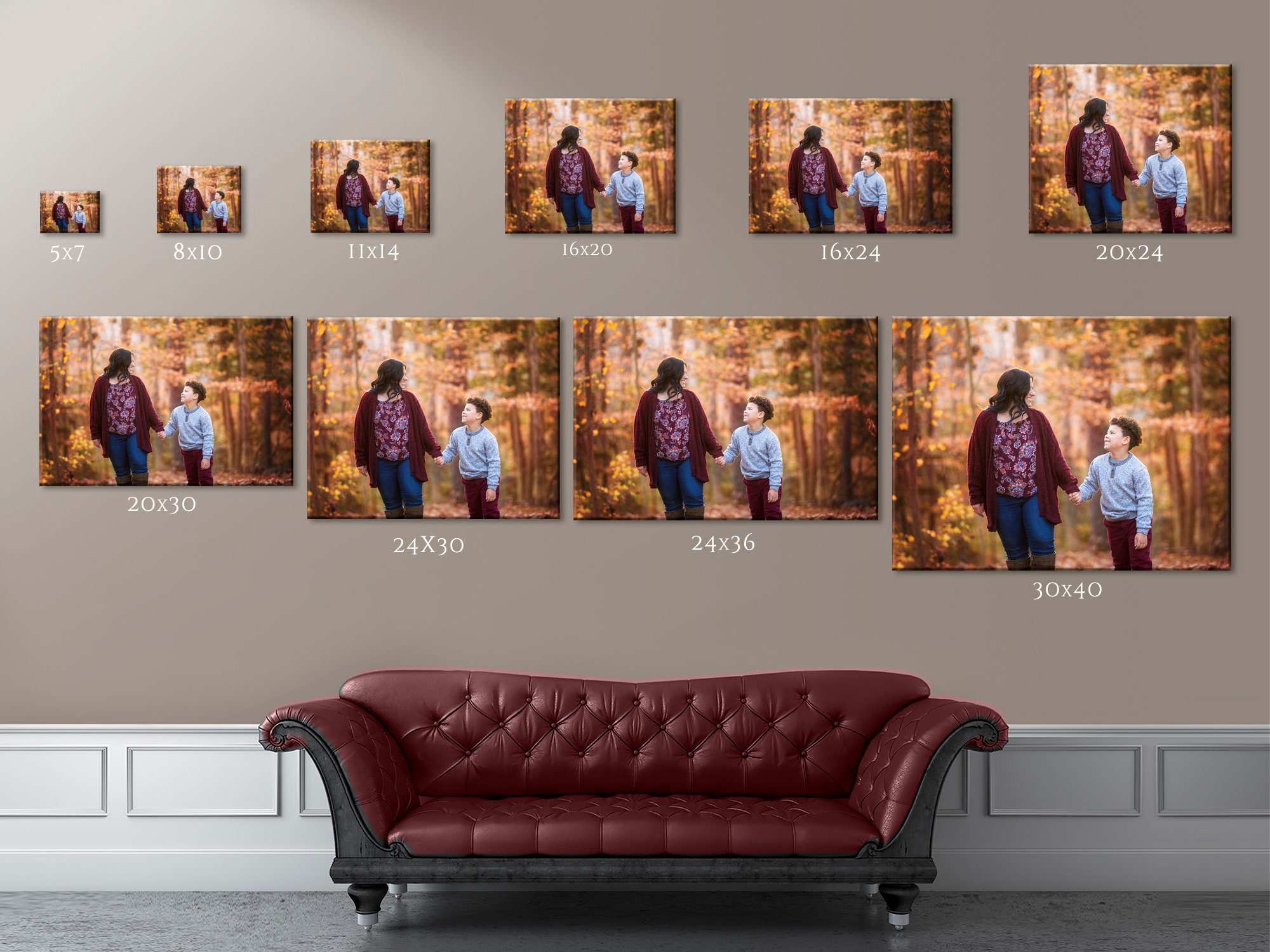 Choosing the Perfect Sized Wall Portraits - JJefferson Photography