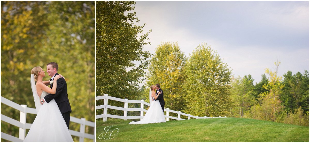 bride and groom white fence saratoga national