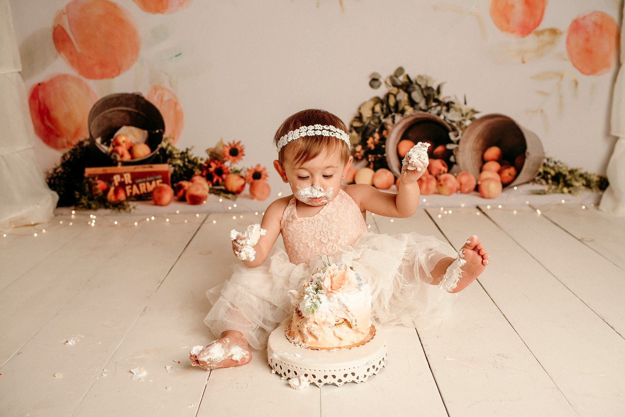 PEACH CAKE SMASH SESSION ARIZONA PHOTOGRAPHER Heather Cassidy