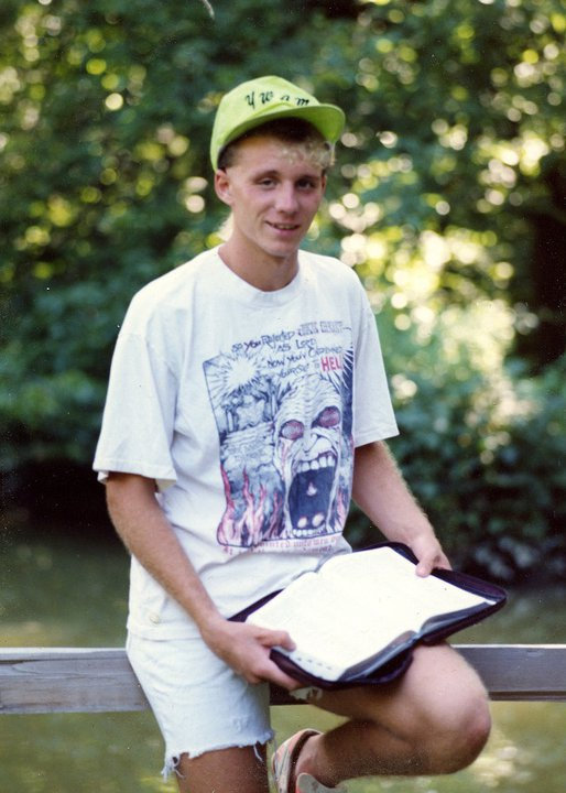 Ty Swartz with mentor Master Photographer Ted Grote, Greenville, Ohio, learning portrait photography on 8x10 film cameras