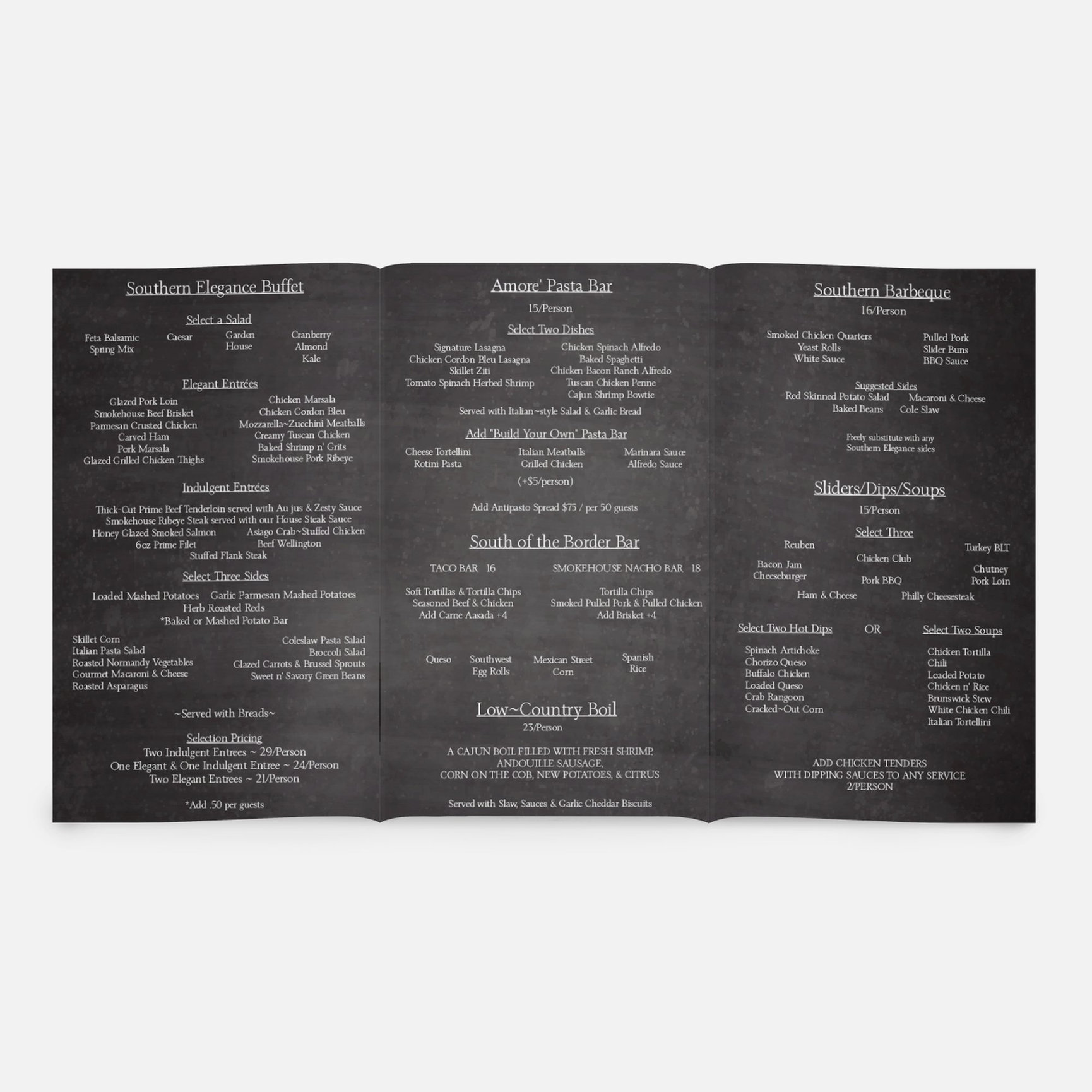 EVENT CATERING MENUS Southern Skillet Catering