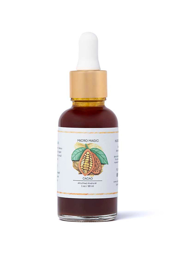 Brown dropper bottle of mushroom tincture on white background