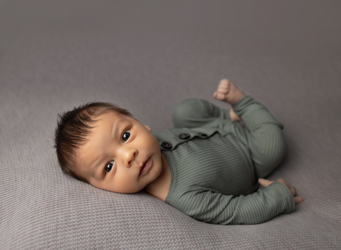 In home newborn baby photo session in McAllen, TX