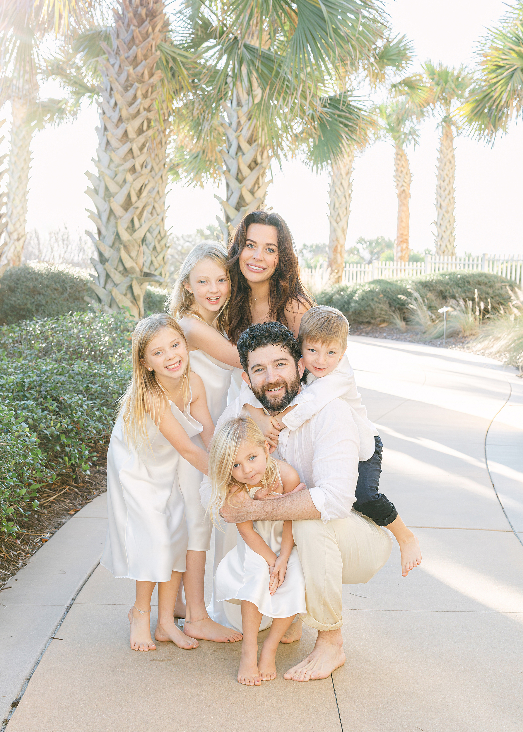 A new blended family portrait of the grounds of the Omni Resort in Amelia Island, Florida.