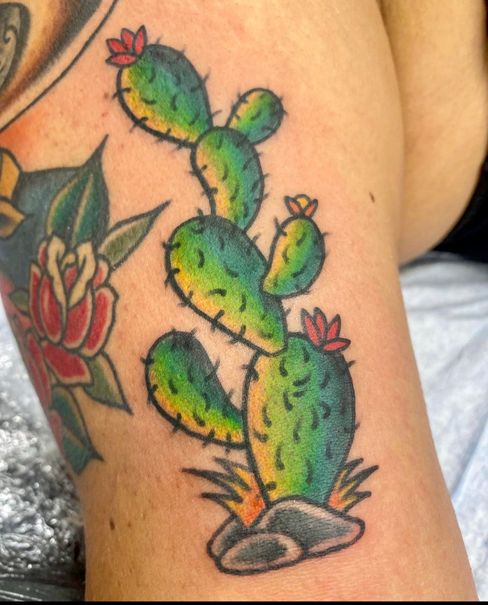 desert and cactus leg tattooTikTok Search
