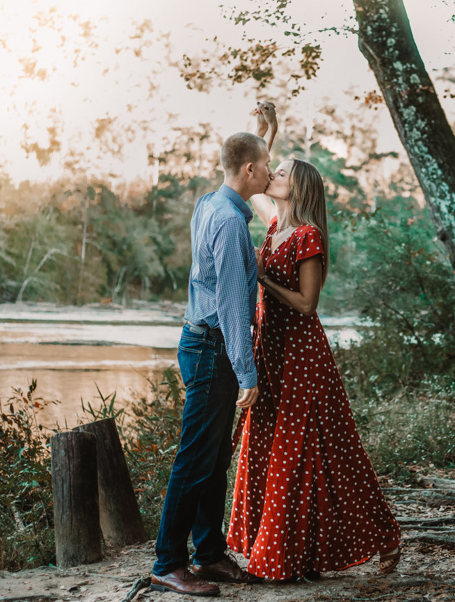 polka dot dress engagement photos The LPD) Little Polka Dot Dress  Anna Elizabeth