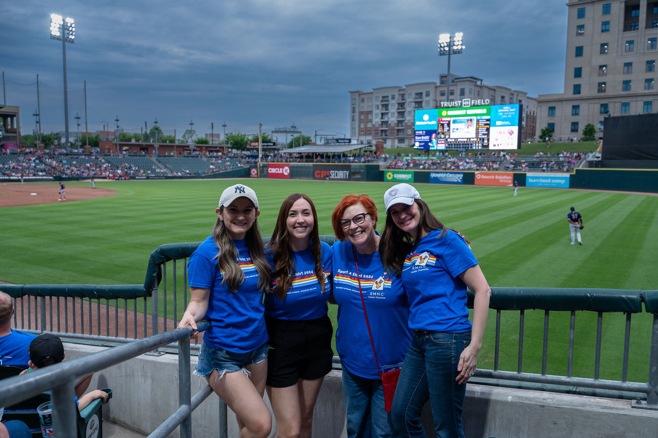 charlotte event photography ronald mcdonald house sport a shirt truist field baseball stadium johayesimages