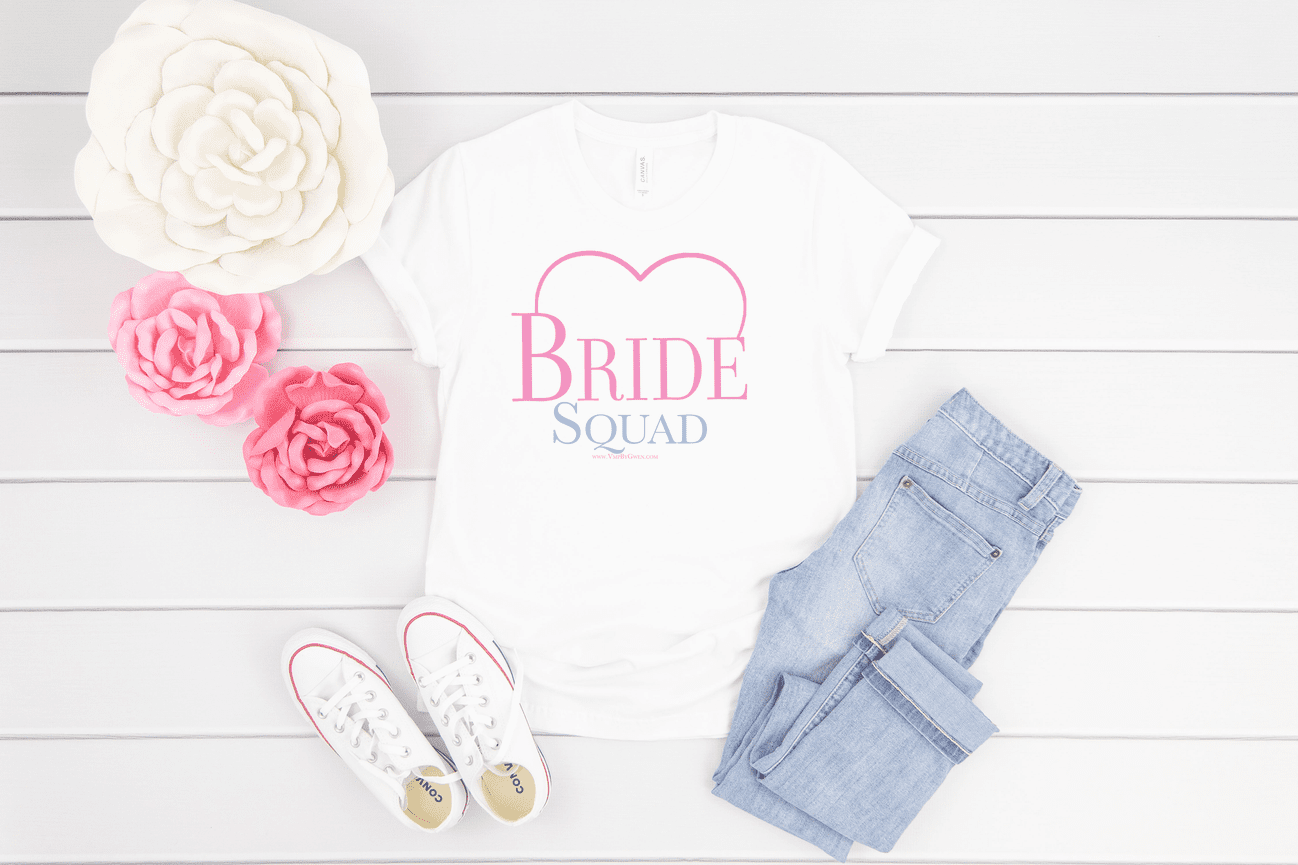 bride and bride squad shirts