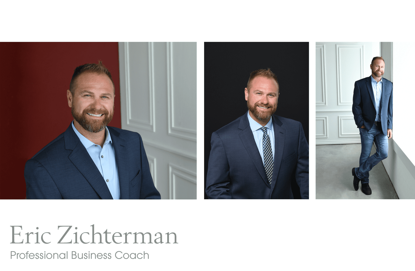 Professional business coach, Eric, came to Kliks Photography in a classic blue suit for a business branding session.