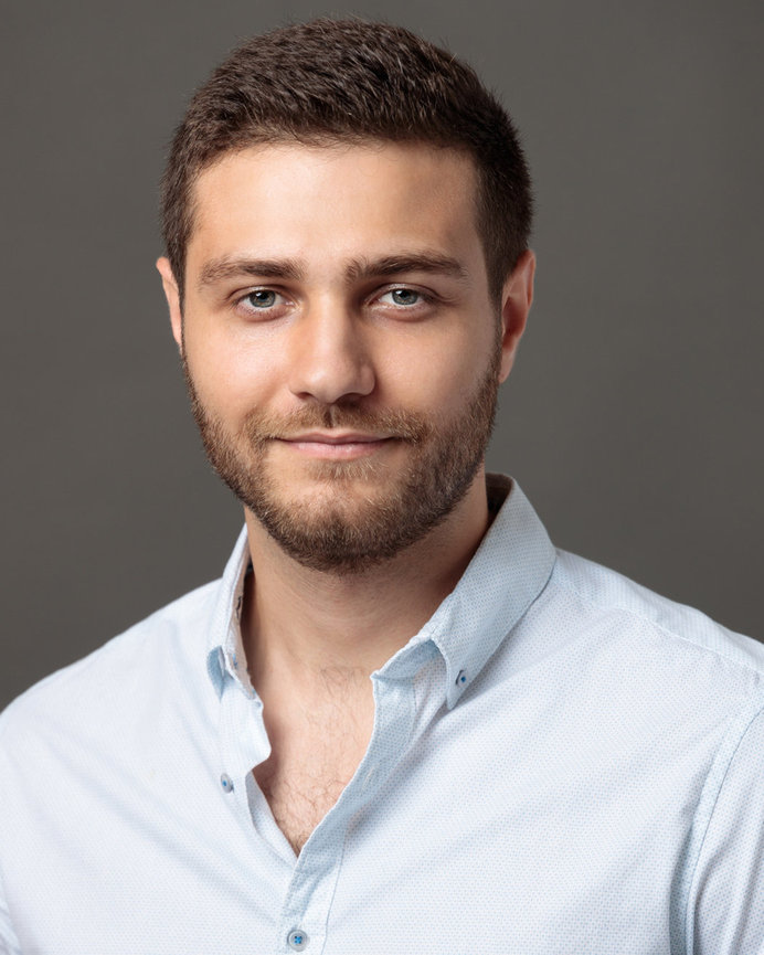 Character-driven male actor headshot captured for casting