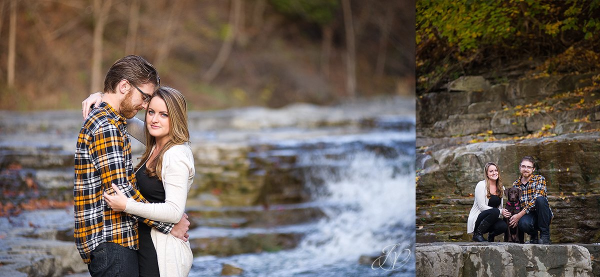 romantic fall engagement pictures