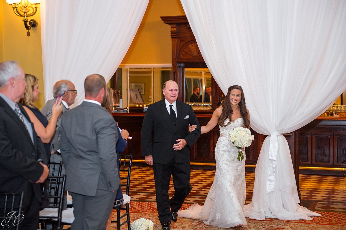 father walking daughter down the aisle canfield casino